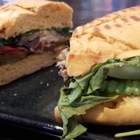 Vegan sandwich at Brinx in Stanthorpe