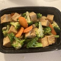 Pan fried tofu, and broccoli  at Siam Orchid in Concord