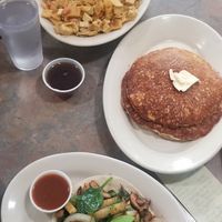 Vegan Migas. Tall Stack. Tempeh Taco. 👌🏽 at Depot Cafe in Frisco