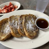 Sprinkled with powdered sugar.   at Depot Cafe in Frisco