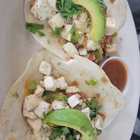 Tofu tacos (ordered 2) at Depot Cafe in Frisco