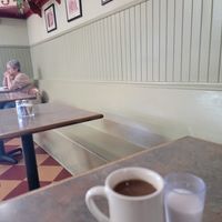 Seating area at Depot Cafe in Frisco