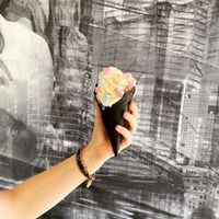 Vegan saffron soft serve  at 212 Ice Cream Studio in Gilbert