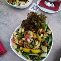 Salat 🥗 mit Balsamico-Dressing at Flaggschiff in Luebbenau