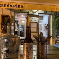 View from outside table at O Gambuzino in Lisbon