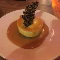 Cheesecake with caramel sauce at O Gambuzino in Lisbon