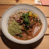 Jungle curry at O Gambuzino in Lisbon