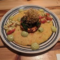Bife celery steak with polenta at O Gambuzino in Lisbon