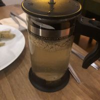 ginger tea  at O Gambuzino in Lisbon