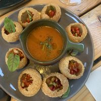 Fermented gazpacho, order this  at O Gambuzino in Lisbon