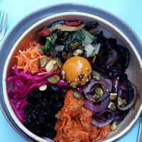 The bimibap (unreal) at O Gambuzino in Lisbon