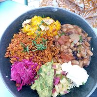 Burrito bowl at O Gambuzino in Lisbon