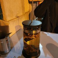 Orange blossom and cinnamon large tea at O Gambuzino in Lisbon