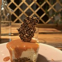 Cheesecake with caramel and sesame  at O Gambuzino in Lisbon