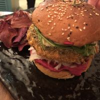 Portobello burger 🍔   at O Gambuzino in Lisbon