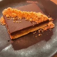 "Sneaky slice" for dessert - peanut butter and belgian chocolate at O Gambuzino in Lisbon