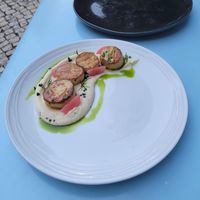 Scallops...divine at O Gambuzino in Lisbon