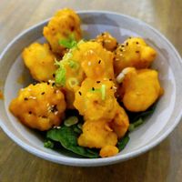 Gochujang cauliflower at O Gambuzino in Lisbon