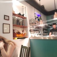 Kitchen at O Gambuzino in Lisbon