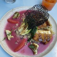 Look at this. The tofu was amazing!  at O Gambuzino in Lisbon