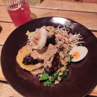 Gado Gado with peanut sauce at O Gambuzino in Lisbon