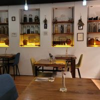 Restaurant interior at O Gambuzino in Lisbon