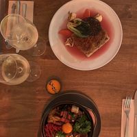 Bibimbap e tofu katsu. Tofu Katsu is def the best!   at O Gambuzino in Lisbon