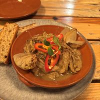 This Pica Pau appetizer was amazing!!!  at O Gambuzino in Lisbon