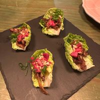 Amazing tacos. Not salad like at O Gambuzino in Lisbon