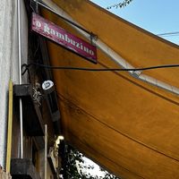 Sign outside  at O Gambuzino in Lisbon