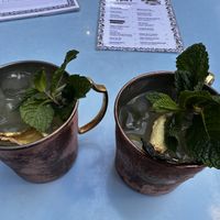 Happy hour is 2 for 1. Got the non-alcoholic mule, which was really good.  at O Gambuzino in Lisbon