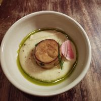 King oyster mushroom scalop at O Gambuzino in Lisbon