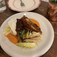 white bean & sunflower seed tempeh  at O Gambuzino in Lisbon