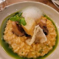 Sea rice (tasted like risotto, delicious) with confit celeriac at O Gambuzino in Lisbon