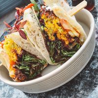 Potato rosti sandwich  at Slice of Cornwall in Falmouth
