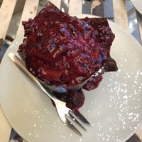 Muffin at Slice of Cornwall in Falmouth
