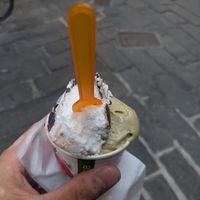 stracciatella and pistache at La Cremeria delle Erbe in Genoa