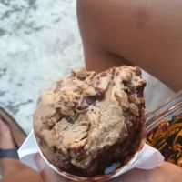 Hazelnut with nougat chunks - so heavenly! at La Cremeria delle Erbe in Genoa