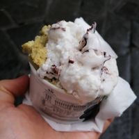 Pistachio and stracciatella at La Cremeria delle Erbe - Sardegna in Genoa