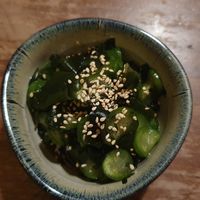 Cucumber and seaweed salad at Ooki in Zurich