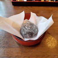 Kurugoma Daifuku (sweet rice ake filled with beans) at Ooki in Zurich