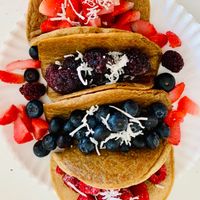 Taco Pancakes 🌮 🥞  at Waicura in Loreto