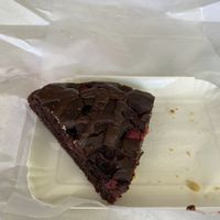 Sugar free chocolate, raspberry, and blackberry tart  at L'Antico Grano in Rapallo