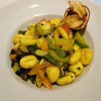 Gnocchi-Gemüse-Pfanne at Schröders at Kurhaus am Inselsee in Guestrow
