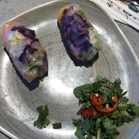 Vegan summer rolls at Coa in Cologne