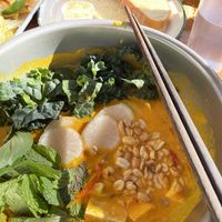 Hollywood vegan broth soup  at The Yodelin in Leavenworth