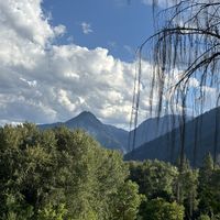View from the patio  at The Yodelin in Leavenworth