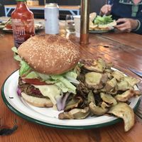 Pacific Crest Trail Veggie Burger  at The Yodelin in Leavenworth
