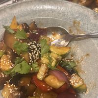 Vegetable stew  at Ayvan in Bukhara