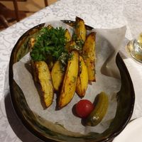 Rustic potatoes at Ayvan in Bukhara